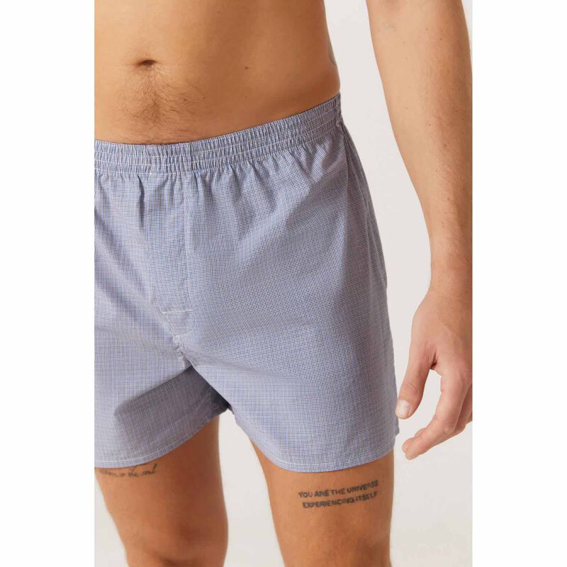 Contare Cotton Check Boxer Shorts - 2 Pack image number 1